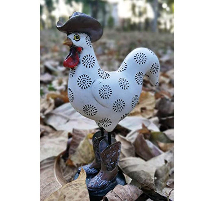 LIFFY Rooster Garden Statue Outdoor,Indoor Resin Home Decor Figurines Decorations,Farm Animals Statue Yard Decorative Ornaments Outside,for Balcony,Patio,Lawn - Image 5